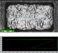  Laser scan carrier tape dimensional measurement