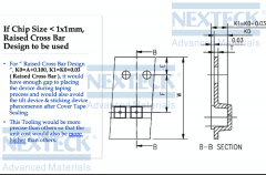  NEXTECK WLCSP Carrier Tape Raised & Depressed Cross Bar